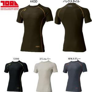 寅壱 クルーネック半袖Ｔシャツ 脇メッシュ 吸汗速乾 接触冷感 消臭加工 S〜3L