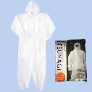 使い捨て) 不織布 つなぎ服 50枚セット M〜3L 丸和ケミカル 6500