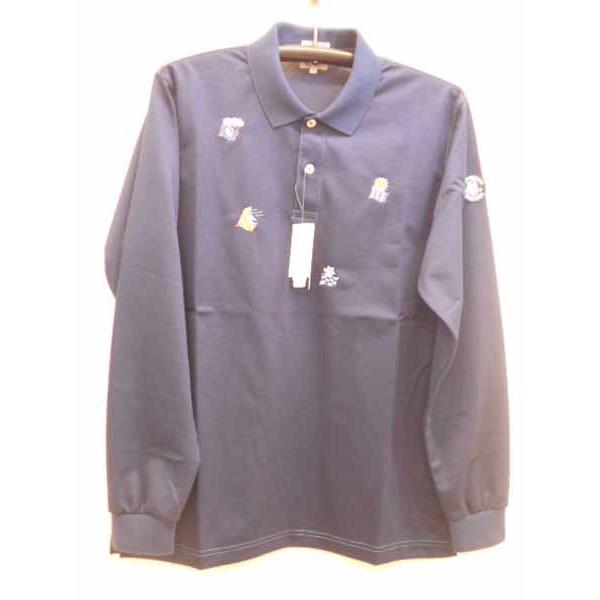 188シナコバメンズ長袖ポロシャツ