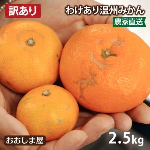 訳ありみかん 2.5kg 【3箱以上購入で送料無料】 温州みかん 小玉いミカン 蜜柑 柑橘 わけあり 傷あり ＜1週間から2週間でお届け＞｜oshimaya-1991