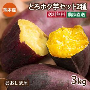 さつまいも 送料無料 熊本産 2種詰め合わせ 3kg さつま芋 サツマイモ 唐芋 かんしょ 生芋 熊本 農家直送 大嶌屋（おおしまや）｜oshimaya-1991