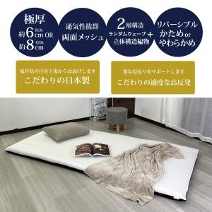厚み約6cm 腰痛対策 両面使える 高反発 体...の詳細画像4