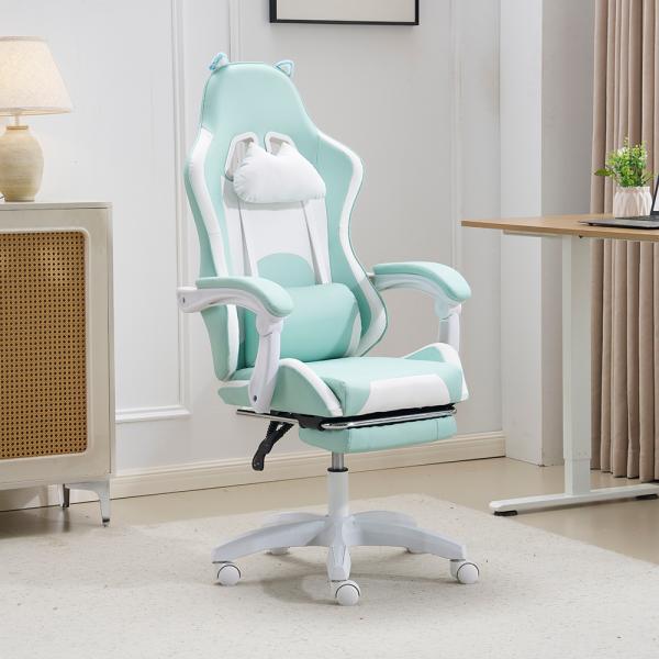 ゲーミングチェア オフェスチェア デスクチェア 通気性 一人掛け 腰楽 座いす チェア リクライニン...