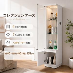 コレクションケース ガラス扉 両開き 4段 ディスプレイキャビネット