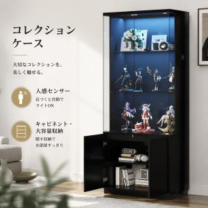 コレクションケース ガラスケース LEDライト付き 7色ライト Bluetooth
