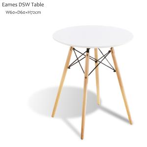 イームズ DSW eames  カフェテーブル φ60 コーヒーテーブル リプロダクト  デザイナーズ家具 ミッドセンチュリー 北欧インテリア ホワイト 白 丸い 円形｜osk-works