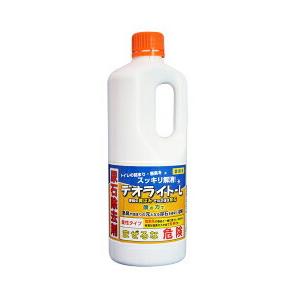 【法人専用】トイレ用尿石除去剤　デオライトL　(手袋付） 1kg【12本入り】