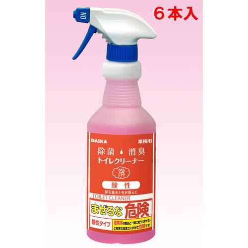 【法人専用】ダイカ　除菌消臭トイレクリーナー酸性500mlスプレー６本入