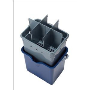 テラモト　仕切付きバケツ２ 青またはエンジ