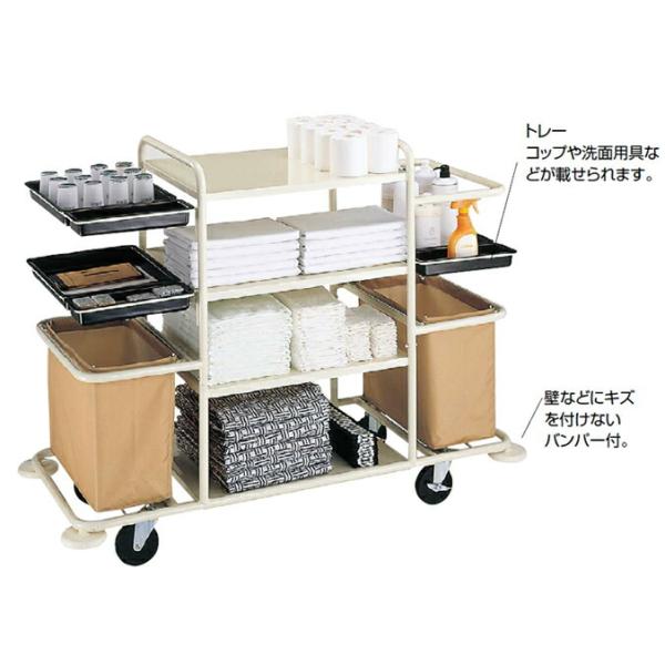 清掃用カート コンドルワゴンT-1 山崎産業 C130-000X-MB ゴミ回収 掃除 清掃 商業施...