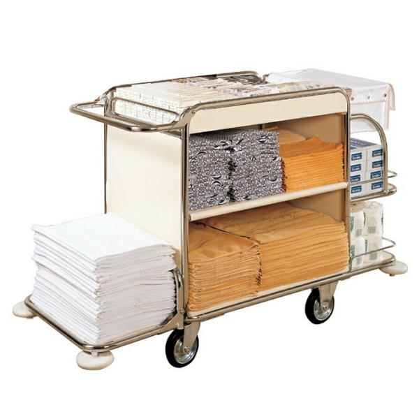 清掃用カート 大容量 コンドル ワゴンT3 メラミン焼付フレーム 山崎産業 C175-000X-MB...