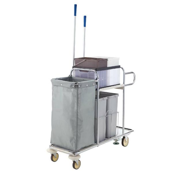 業務用お掃除カート プロテック ツールカートマルチS 山崎産業 C232-000X-MB 代引き決済...