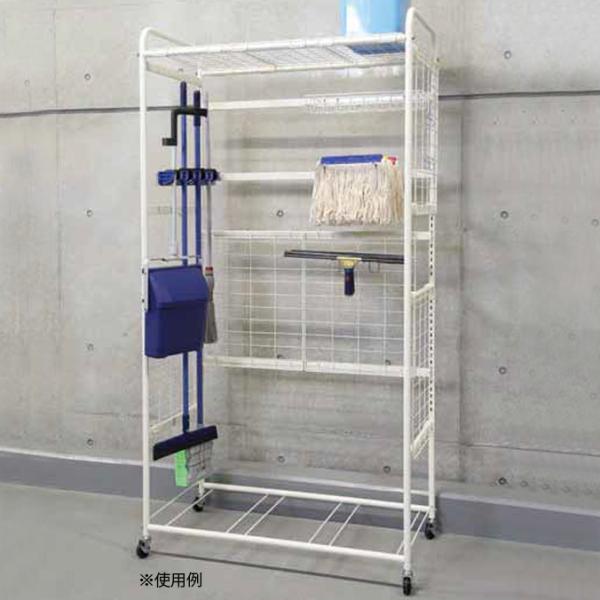 収納棚 清掃用具 Ooシステムラック 山崎産業 C311-600X-MB 清掃用具 整理 掃除 【代...