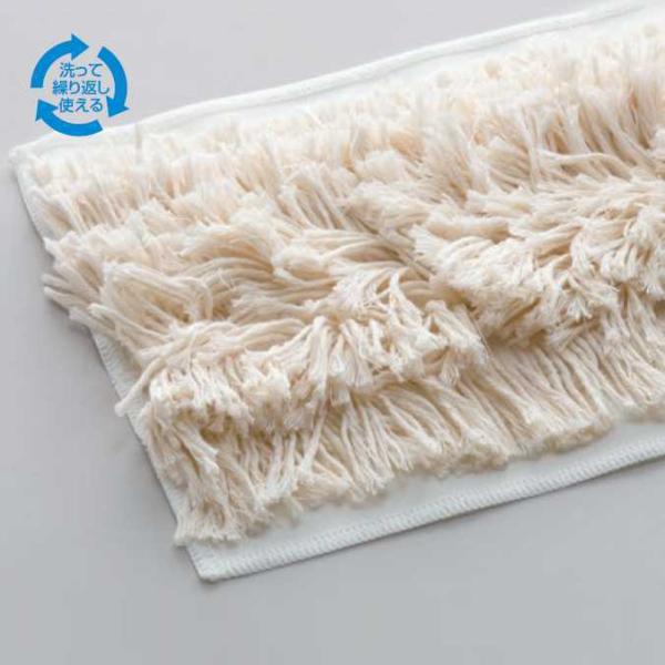 モップ用ダスター から拭き 水ぶき用 ライトモップ糸 モップサイズ45cm 20枚入 テラモト CL...