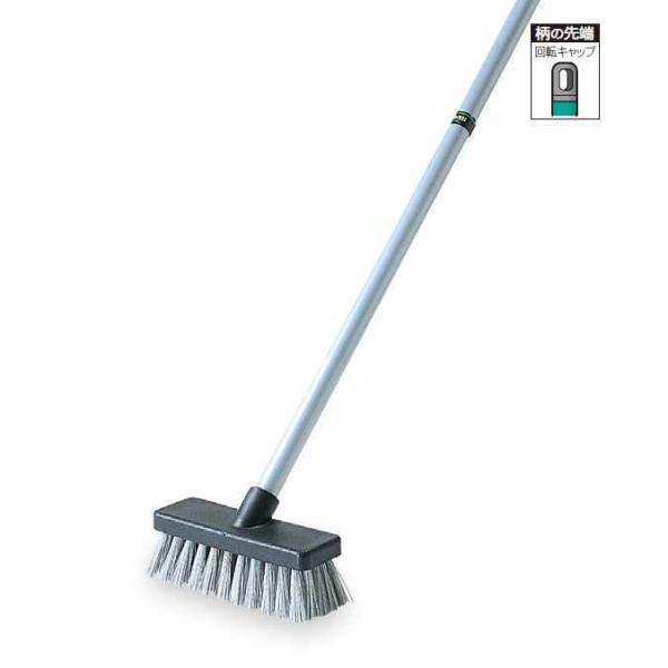 床洗浄用ブラシ ホースデッキブラシWS 幅18cm テラモト CL-416-210-0 トイレ ガレ...