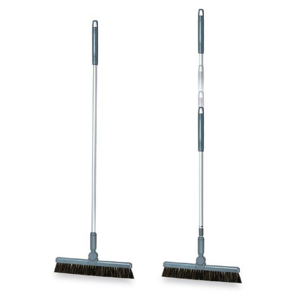 箒 アルミ柄 30cm BM-2ホーキ30 グレー 1本柄 伸縮柄 テラモト CL-465-213-...