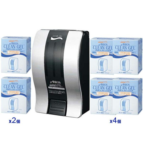 便座除菌クリーナー スターターセット クリーンジェルディスペンサー1個とカートリッジ 800mlのセ...