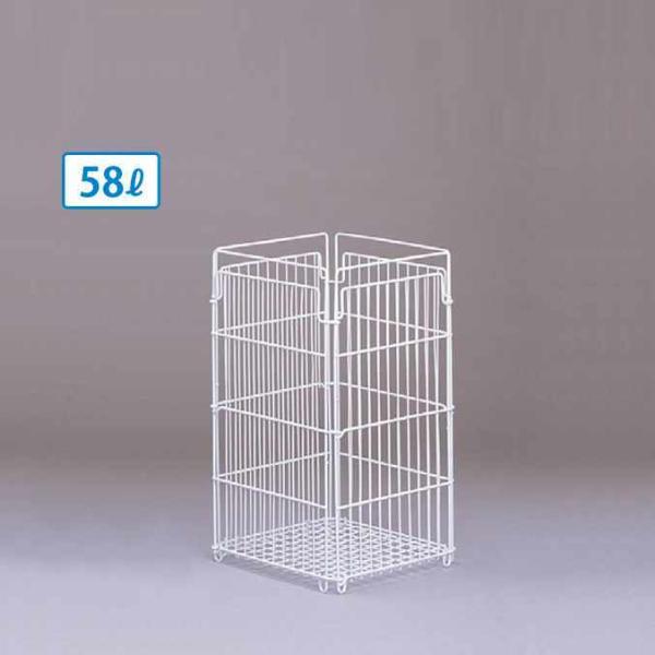 折りたたみタイプゴミ箱 ワイヤーバスケット 小 58L テラモト DS-205-100-0 家庭 店...