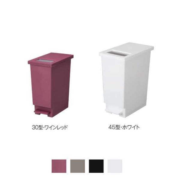 ユニード プッシュ＆ペダル 45L テラモト DS-453-045 樹脂製 ゴミ箱