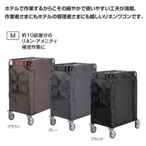 清掃用カート ホテルリネンワゴン M L テラ...の詳細画像2