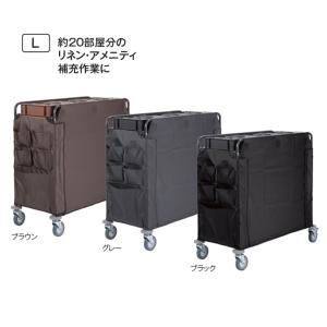 清掃用カート ホテルリネンワゴン M L テラ...の詳細画像3