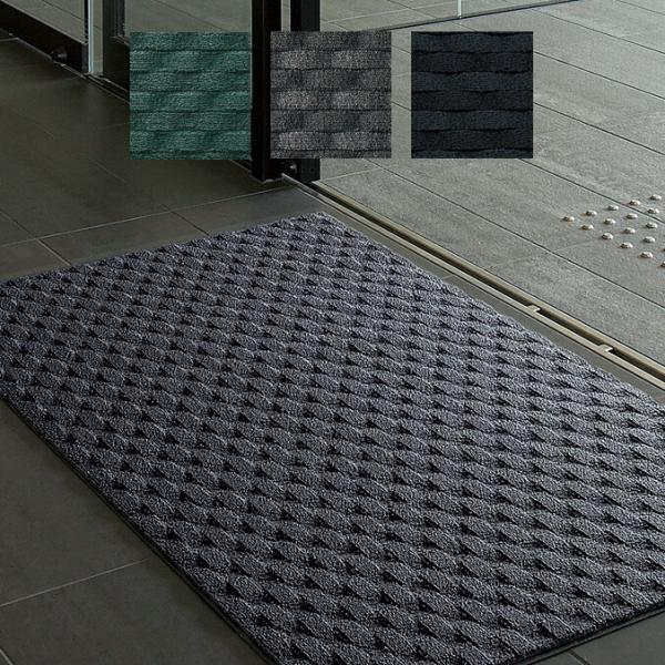 玄関マット 屋内 業務用 吸水マット ダブルウェーブ 90×180cm 山崎産業 F-205-18 ...