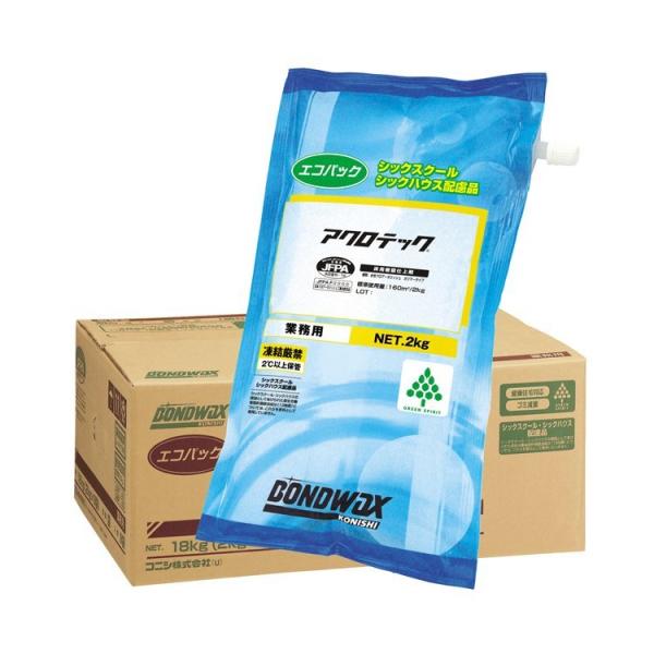 コニシ ワックス アクロテック エコパック 速乾性 汎用ワックス 2kg×9袋 18kg