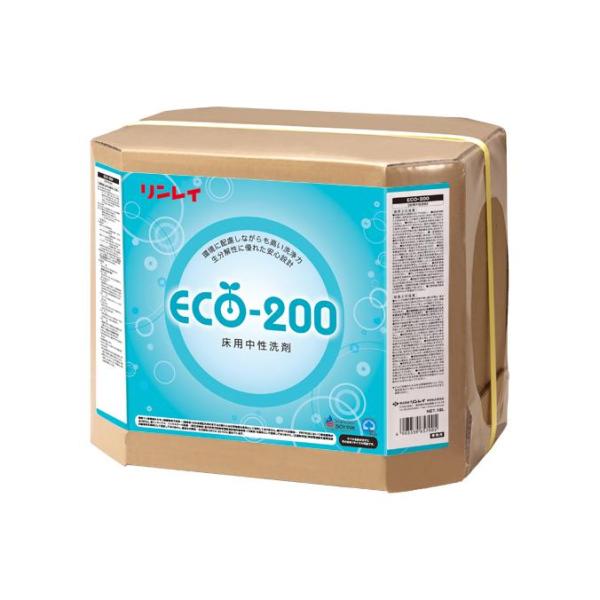 生分解性に優れた床用中性洗剤 リンレイ 洗剤 ECO-200 18L 環境対応 洗浄力