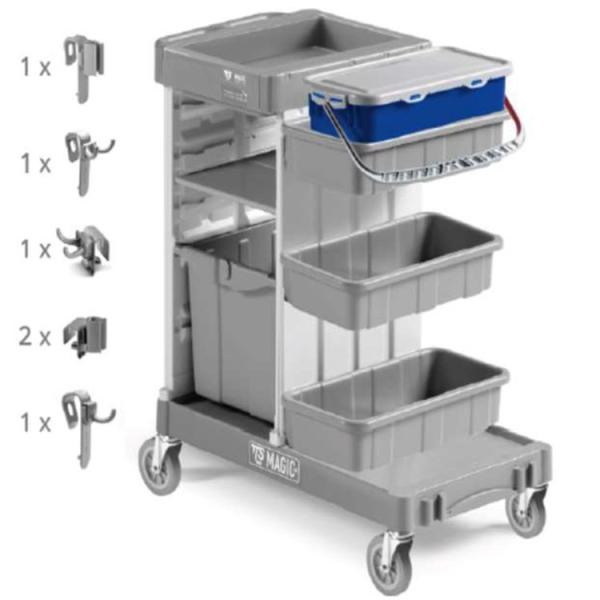 リンレイ 業務用清掃カート プロフィット ハイジェニックカートB100 感染対策対応