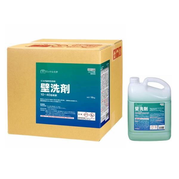 壁洗剤 18kg 5kg 装壁用 ヤニ汚れ 手アカ 低泡性 ミッケル化学 洗浄 内