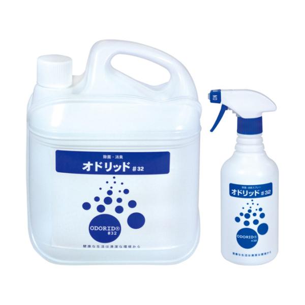 ミッケル化学 消臭剤 オドリッド＃３２ 消臭 除菌 トイレ ロッカー 4L 500ml