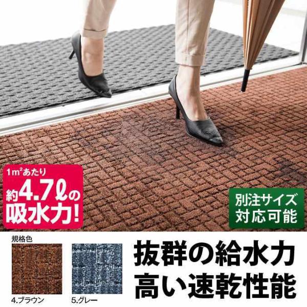 玄関マット 屋内 ネオレインマット 90×180cm テラモト MR-031-048 オフィス 店舗