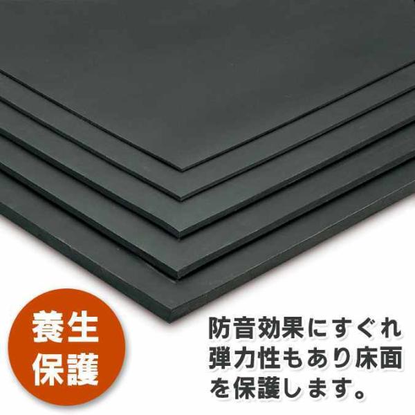 養生 保護用 平ゴムマット 天然 厚さ2mm 1m巾×1mに付 切売 テラモト MR-152-080...