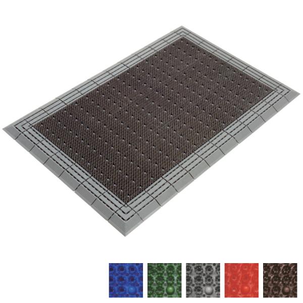 玄関マット ブラシタイプ 水抜け ニューエルバーマット 90×150cm 店舗 屋外 屋内 排水 ミ...