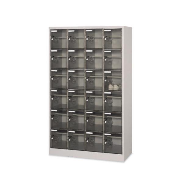 シューズロッカー 24足用 扉付・鍵なしタイプ 下駄箱 靴箱 テラモト OT-497-224-0 代...