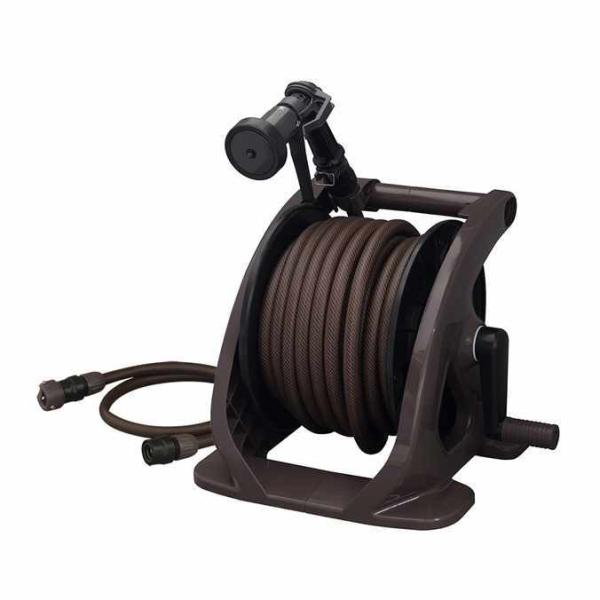 ホースリール タカギ タフブラウン 20m R220TBR ガーデン 洗車 庭 ホースリール 散水 ...