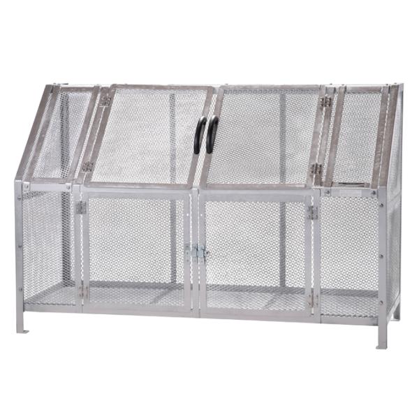 大型集積ゴミステーション ジャンボメッシュ ST1100 カイスイマレン1200L (ゴミ収集庫 ゴ...