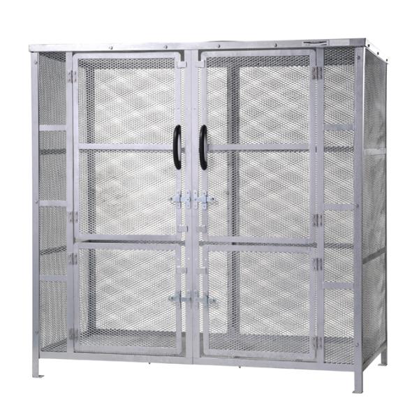 大型集積ゴミステーション ジャンボメッシュ ST2450 カイスイマレン 2900L ゴミ収集庫 ゴ...