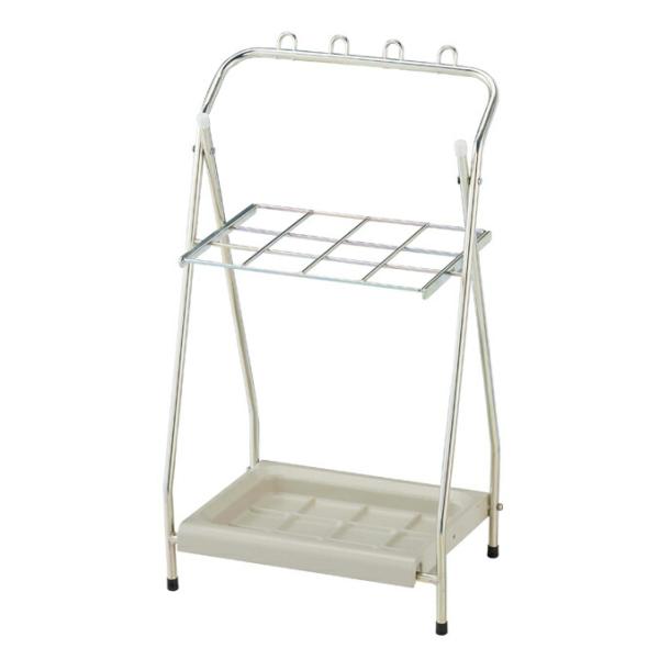 傘立て 折りたたみ アンブラーFU 山崎産業 YA-101L-ID 傘たて オフィス レストラン 店...