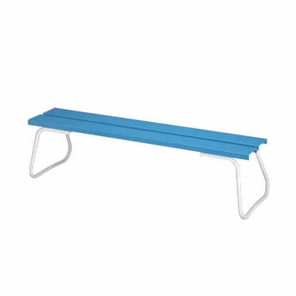 公園 スポーツ施設などに。樹脂ベンチ背なしECO YB-96L-PC 幅1500mm 業務用 山崎産...