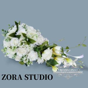 ウエディングブーケキャスケードブーケ結婚式ブー...の詳細画像3