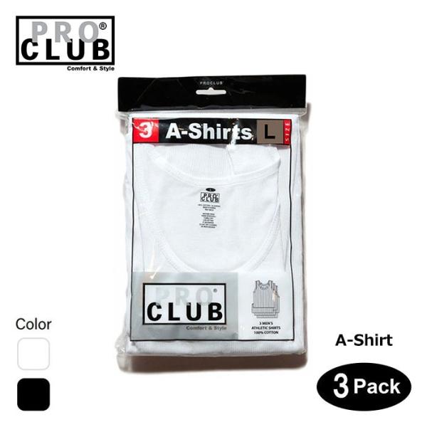 PRO CLUB プロクラブ A-Shirt 3枚1パック タンクトップ 3枚 xl sサイズ メン...