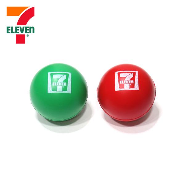 US 7-Eleven セブンイレブン カラーボール 緑 赤 ストレス解消グッズ ストレスボール お...