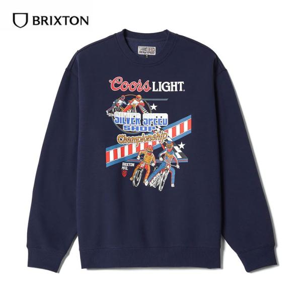 Brixton × Coors COORS LIGHT BERM CREW ストリート スウェット ...