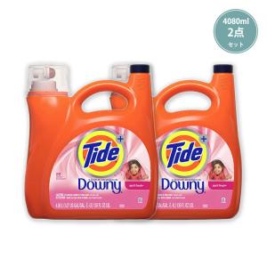 タイド 洗濯洗剤 まとめ買い ダウニー エイプリルフレッシュ 大容量 Tide Plus A Touch of Downy Liquid Laundry Detergent April Fresh 138oz/4080ml｜oss