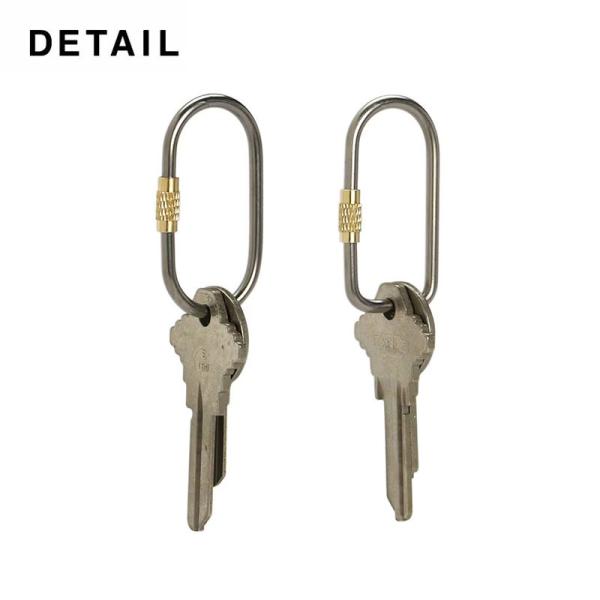 DETAIL ディテール Titanium Screw Lock Keyring チタン キーリング...