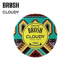 ブロッシュ ポマード 水性 メンズ コラボ ワックス 髪 整髪料 バーバー シトラス 香り BROSH × CLOUDY POMADE 115g｜oss