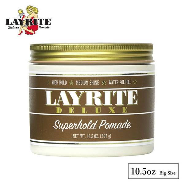 LAYRITE (レイライト) SUPERHOLD POMADE 10.5oz / 297g ポマー...