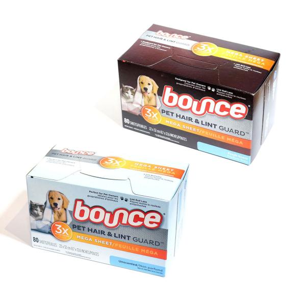 Bounce バウンス 柔軟剤シート 乾燥機用シート ペット ドライヤー Pet Hair and ...