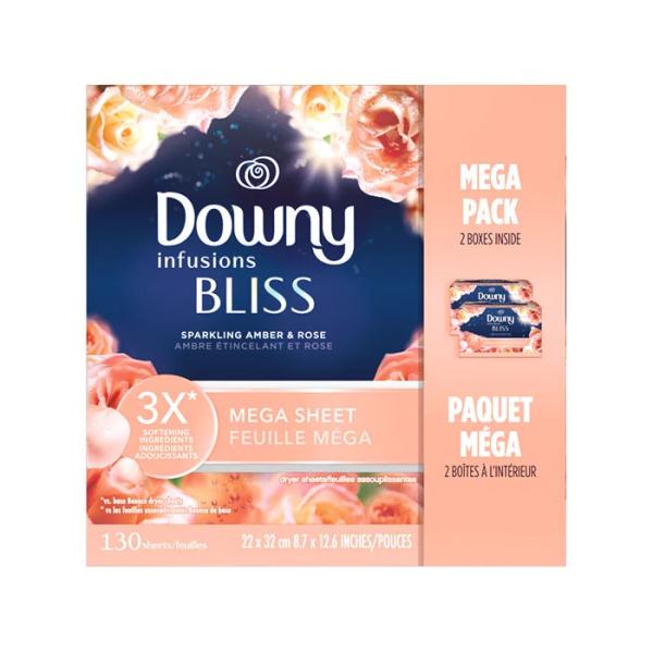 Downy (ダウニー) Infusions Fabric Softener Dryer Sheet...